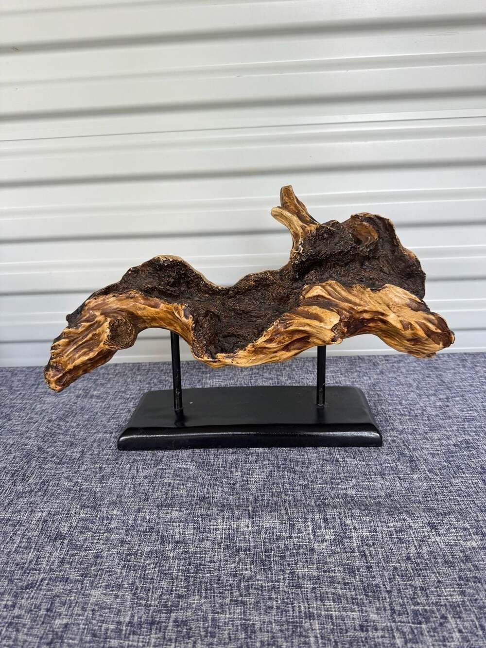Driftwood Decor Sculpture On Stand